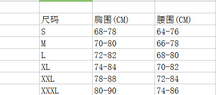 比基尼尺寸